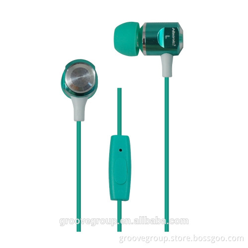 good quality metal earphone new design metal mobile phone earphones